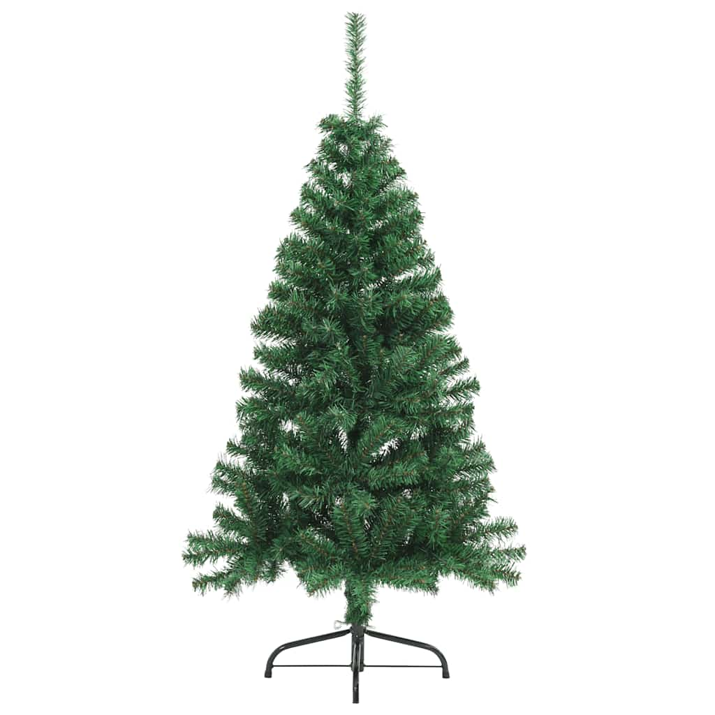 vidaXL Artificial Half Christmas Tree with Stand Green 150 cm PVC