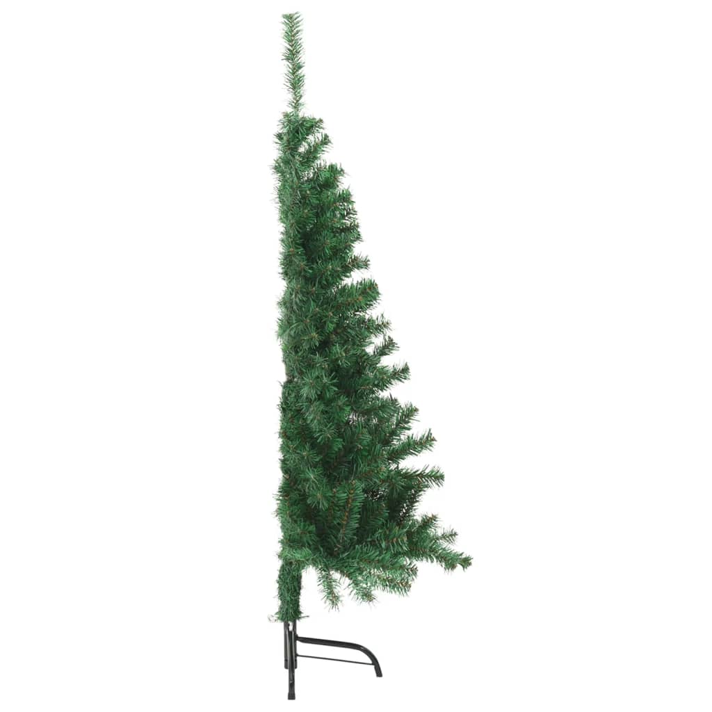 vidaXL Artificial Half Christmas Tree with Stand Green 150 cm PVC