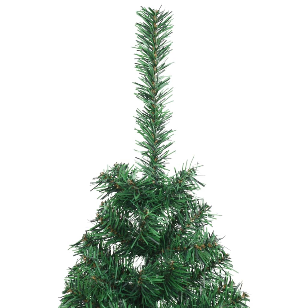 vidaXL Artificial Half Christmas Tree with Stand Green 150 cm PVC