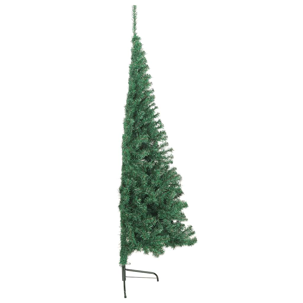 vidaXL Artificial Half Christmas Tree with Stand Green 180 cm PVC