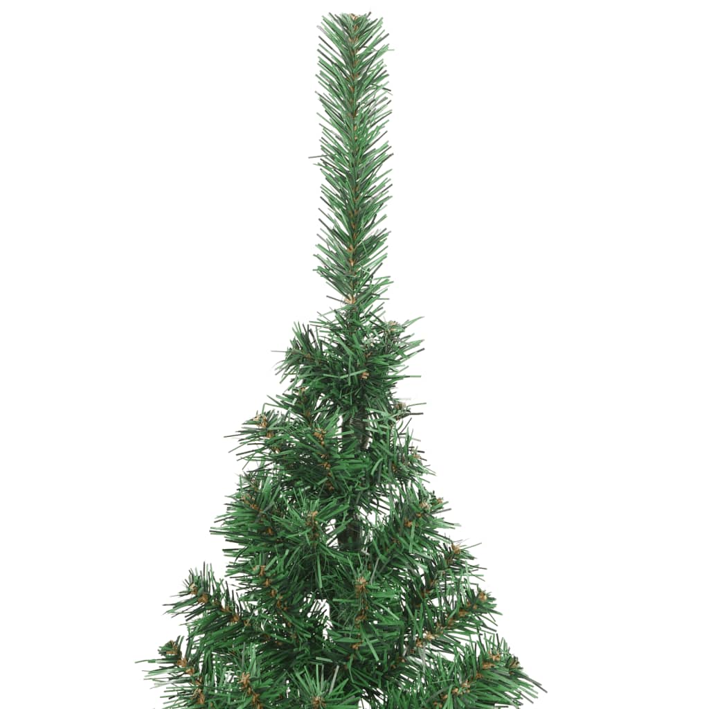 vidaXL Artificial Half Christmas Tree with Stand Green 180 cm PVC