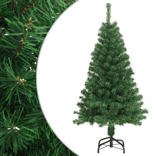 vidaXL Artificial Christmas Tree with Thick Branches Green 150 cm PVC