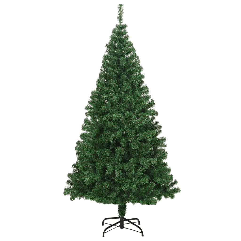 vidaXL Artificial Christmas Tree with Thick Branches Green 180 cm PVC