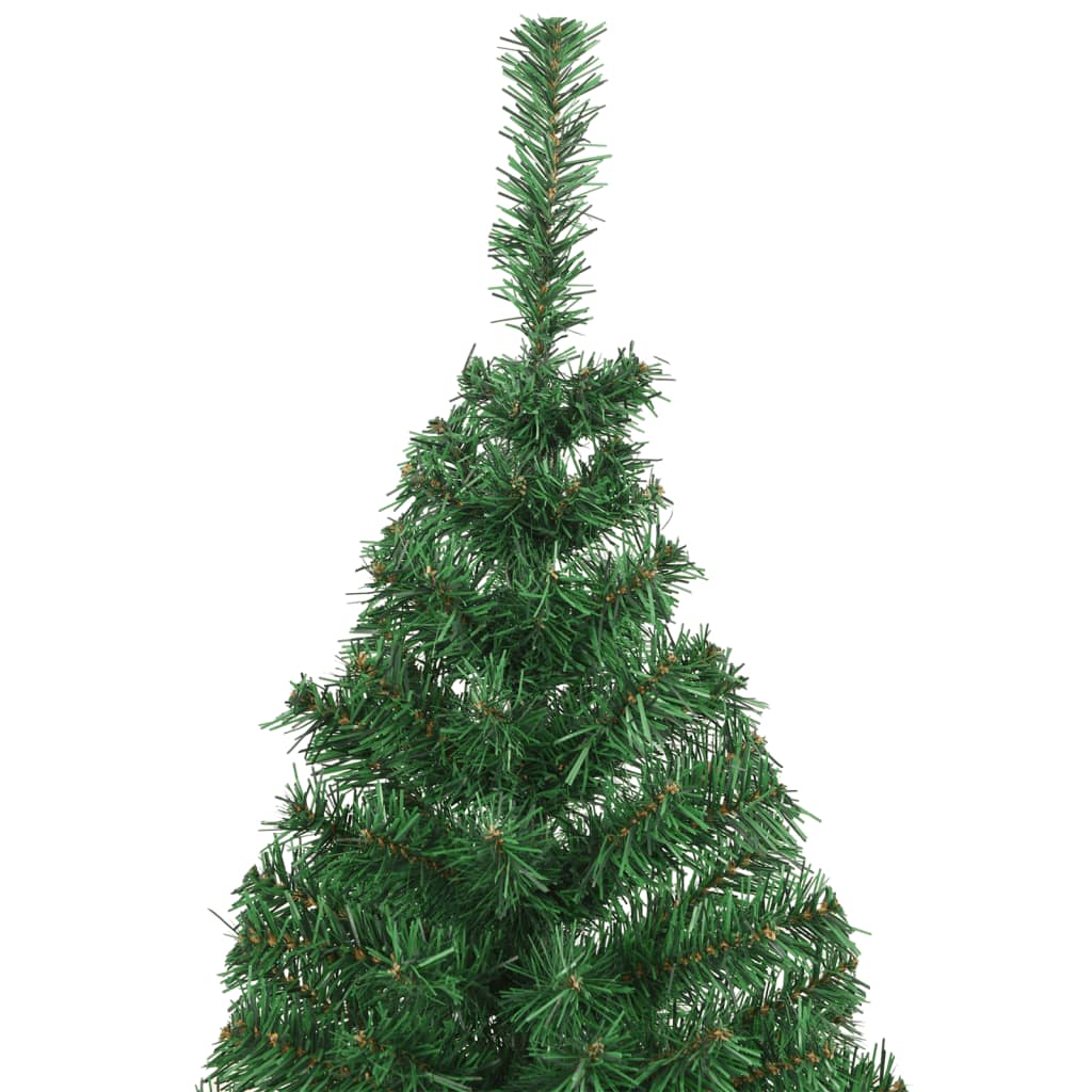 vidaXL Artificial Christmas Tree with Thick Branches Green 180 cm PVC