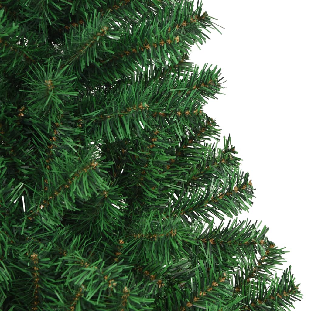 vidaXL Artificial Christmas Tree with Thick Branches Green 180 cm PVC