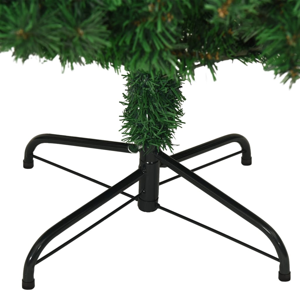 vidaXL Artificial Christmas Tree with Thick Branches Green 180 cm PVC