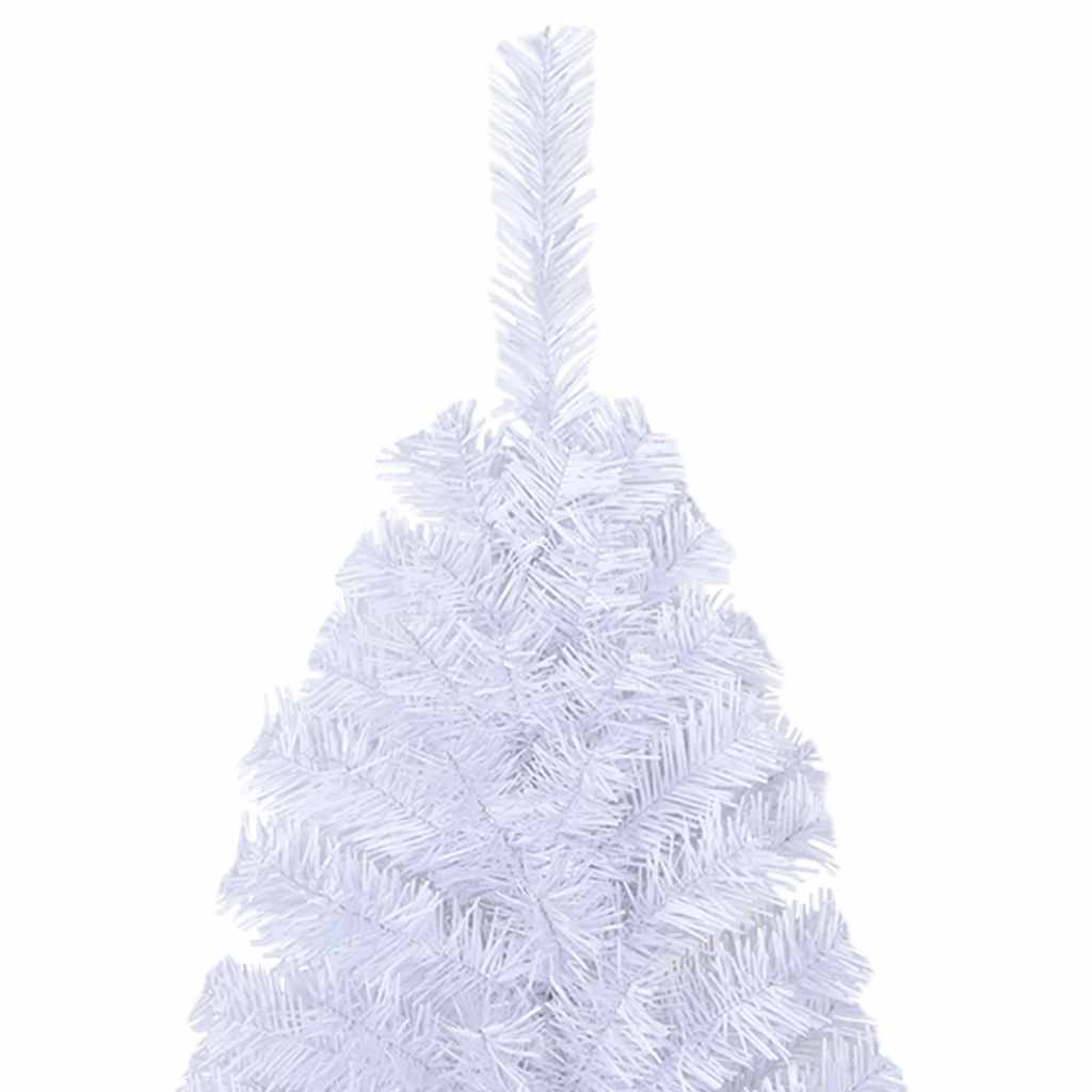 vidaXL Artificial Christmas Tree with Thick Branches White 150 cm PVC