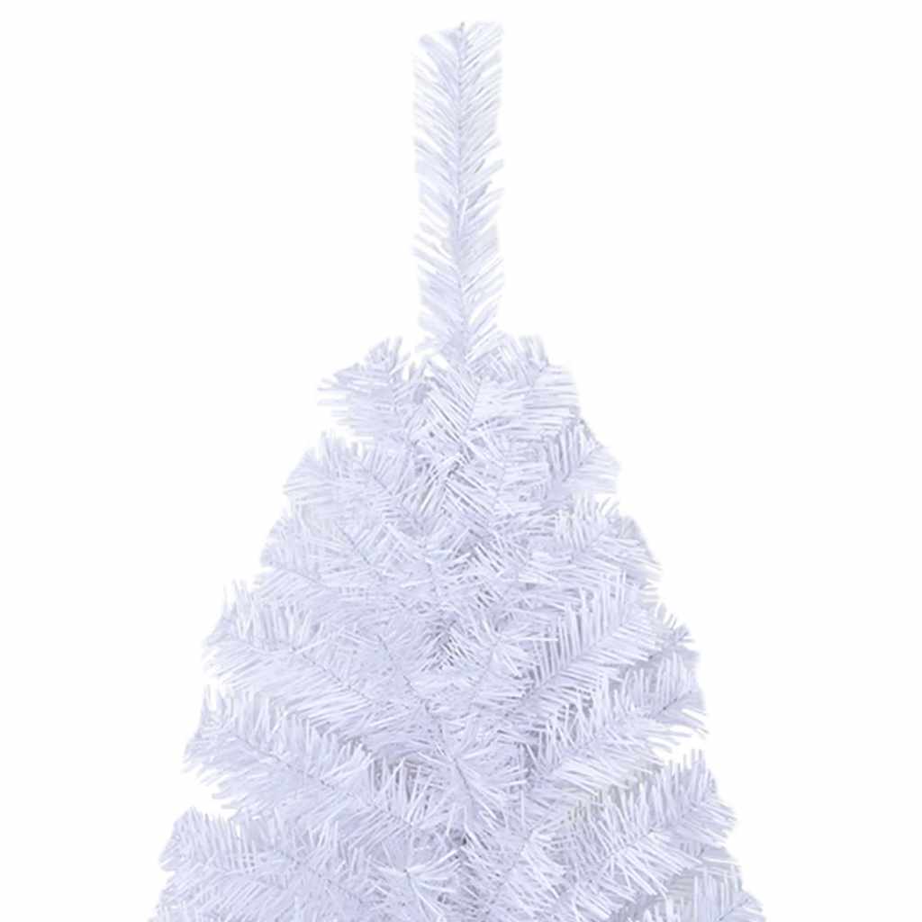 vidaXL Artificial Christmas Tree with Thick Branches White 150 cm PVC