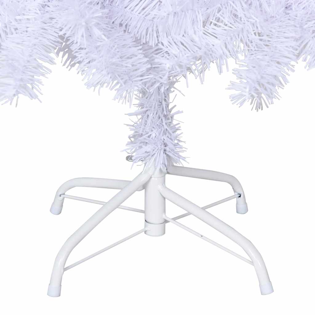 vidaXL Artificial Christmas Tree with Thick Branches White 150 cm PVC