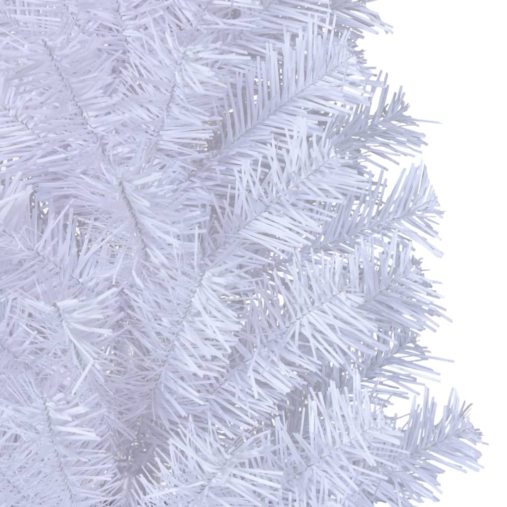 vidaXL Artificial Christmas Tree with Thick Branches White 180 cm PVC