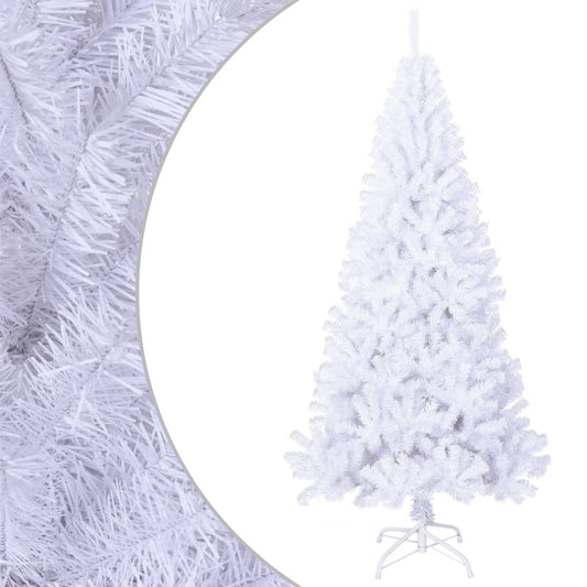 vidaXL Artificial Christmas Tree with Thick Branches White 210 cm PVC