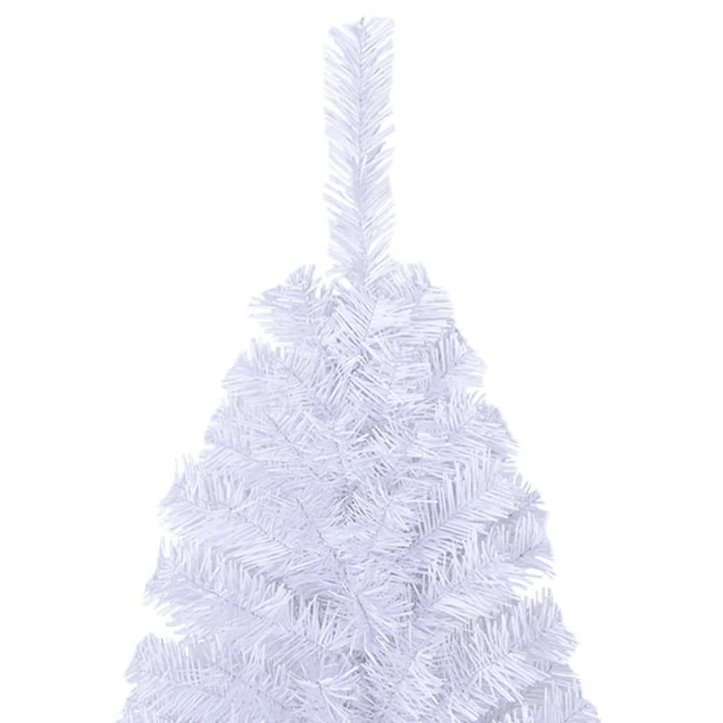 vidaXL Artificial Christmas Tree with Thick Branches White 210 cm PVC