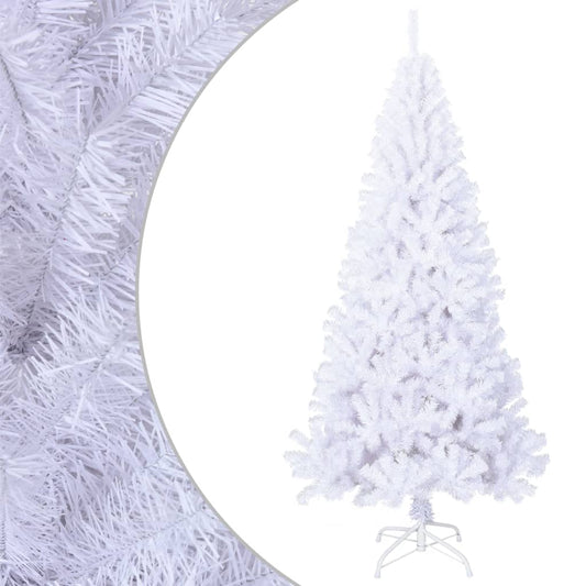 vidaXL Artificial Christmas Tree with Thick Branches White 240 cm PVC