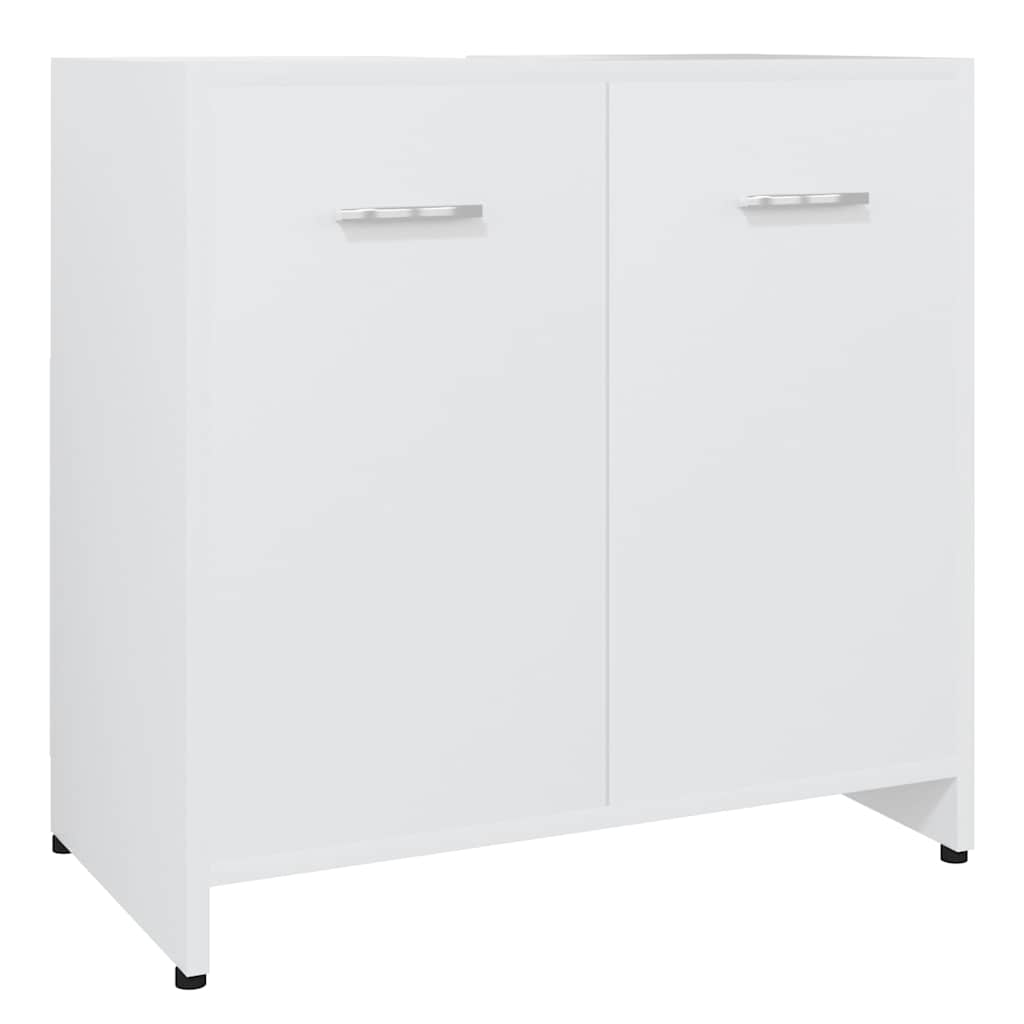 802570 vidaXL Bathroom Cabinet White 60x33x61 cm Engineered Wood