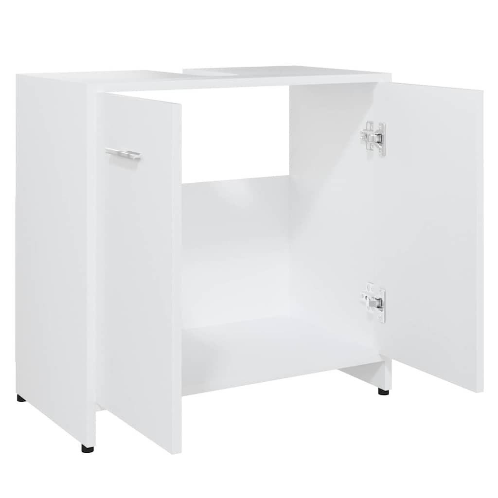 802570 vidaXL Bathroom Cabinet White 60x33x61 cm Engineered Wood
