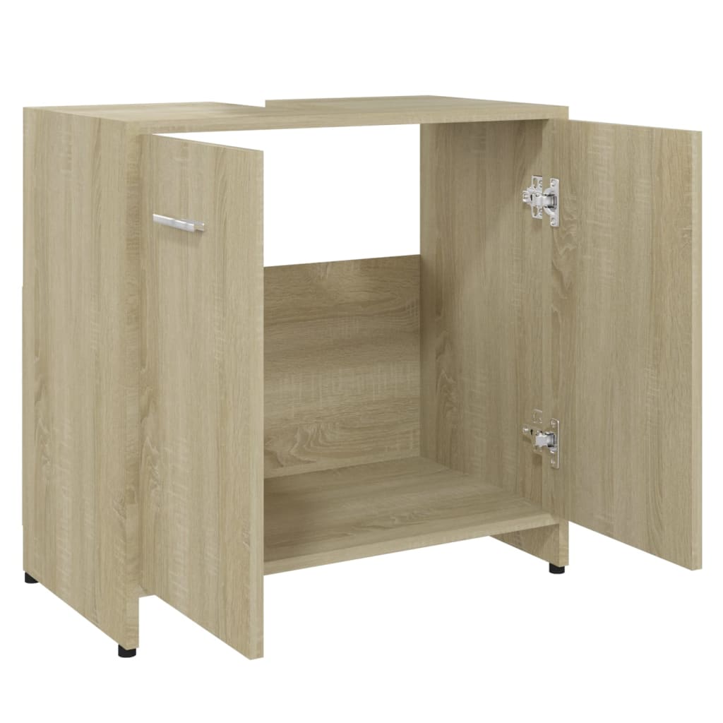 Badkamermeubel Sonoma Eiken 60x33x61 cm Engineered Wood