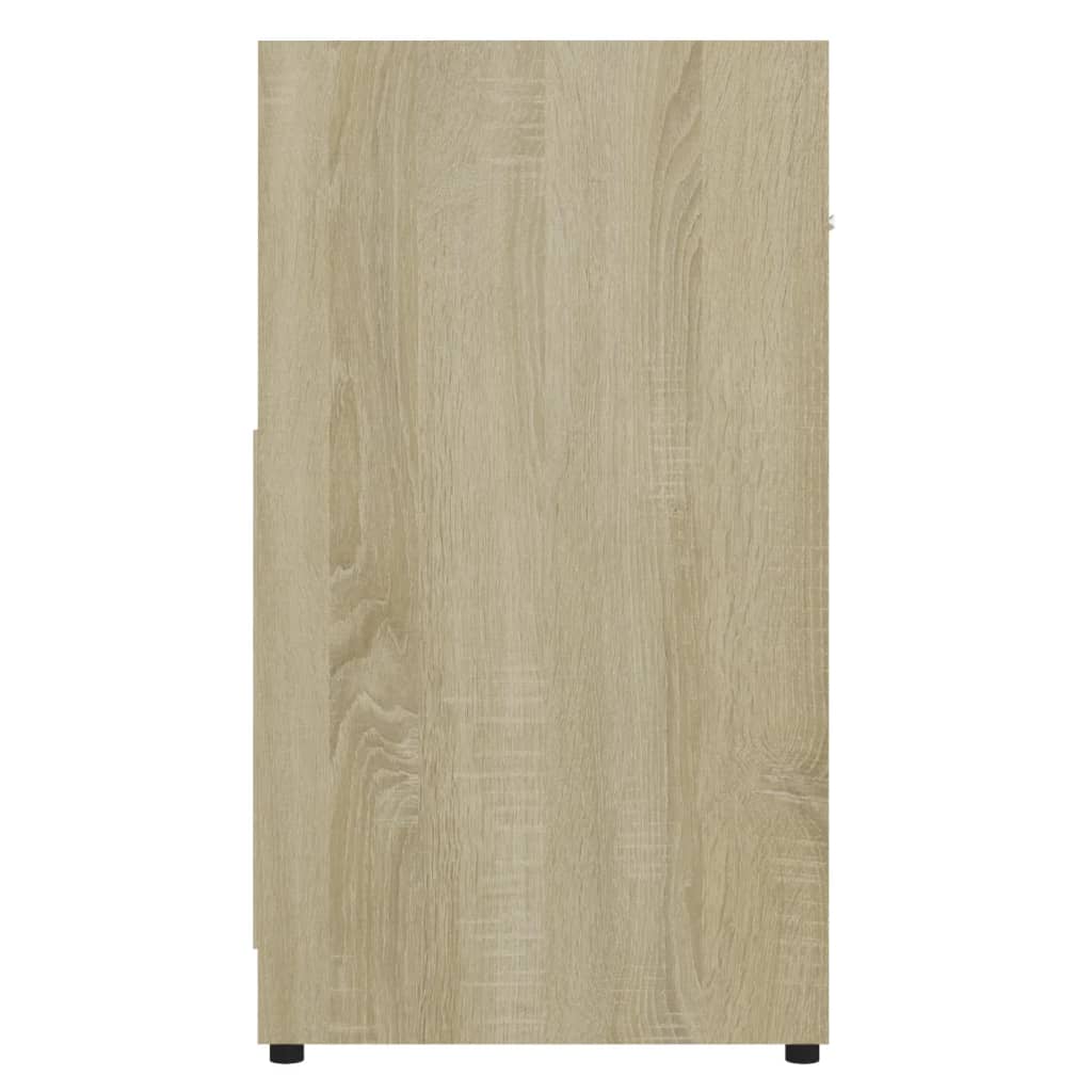 Badkamermeubel Sonoma Eiken 60x33x61 cm Engineered Wood