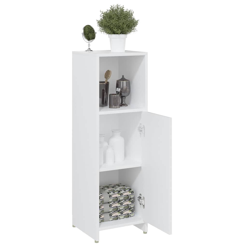 802588 vidaXL Bathroom Cabinet White 30x30x95 cm Engineered Wood