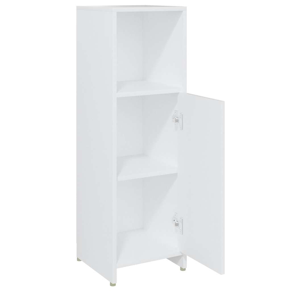 802588 vidaXL Bathroom Cabinet White 30x30x95 cm Engineered Wood