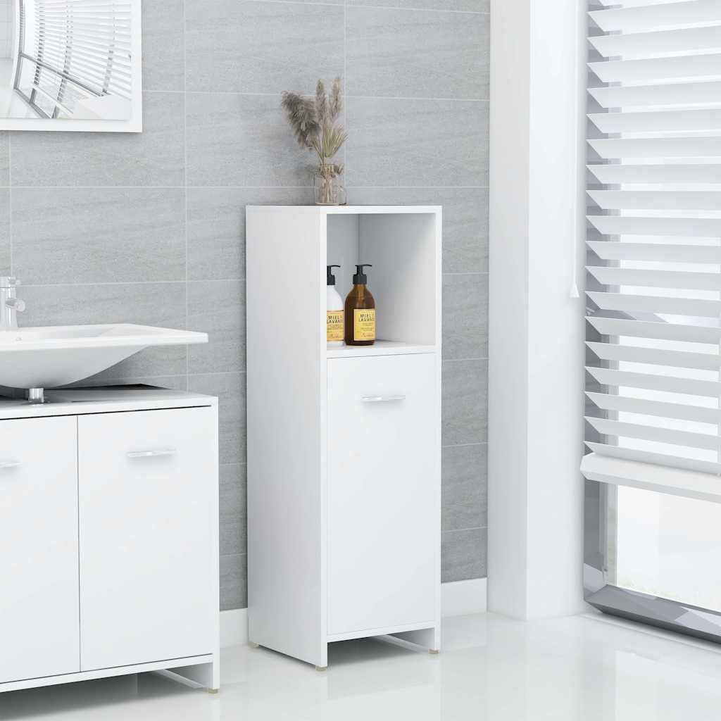 802588 vidaXL Bathroom Cabinet White 30x30x95 cm Engineered Wood