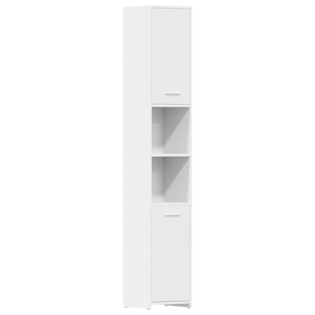 Bathroom Cabinet | White | Engineered Wood | Tall | Bathroom Cabinet