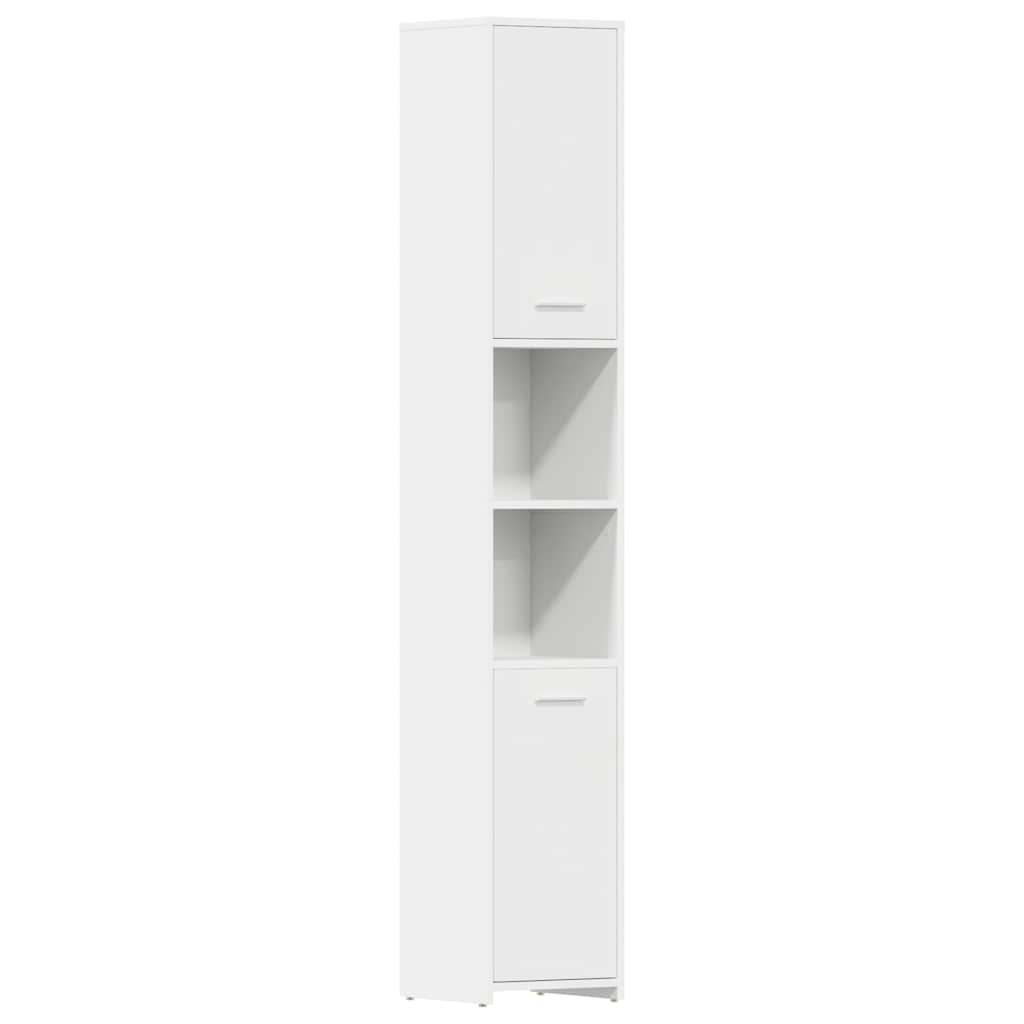 802597 vidaXL Bathroom Cabinet White 30x30x183,5 cm Engineered Wood