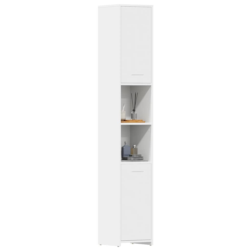 Bathroom Cabinet | White | Engineered Wood | Tall | Bathroom Cabinet