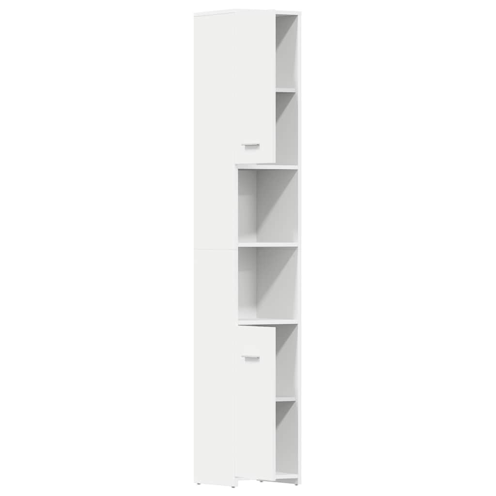 Bathroom Cabinet | White | Engineered Wood | Tall | Bathroom Cabinet