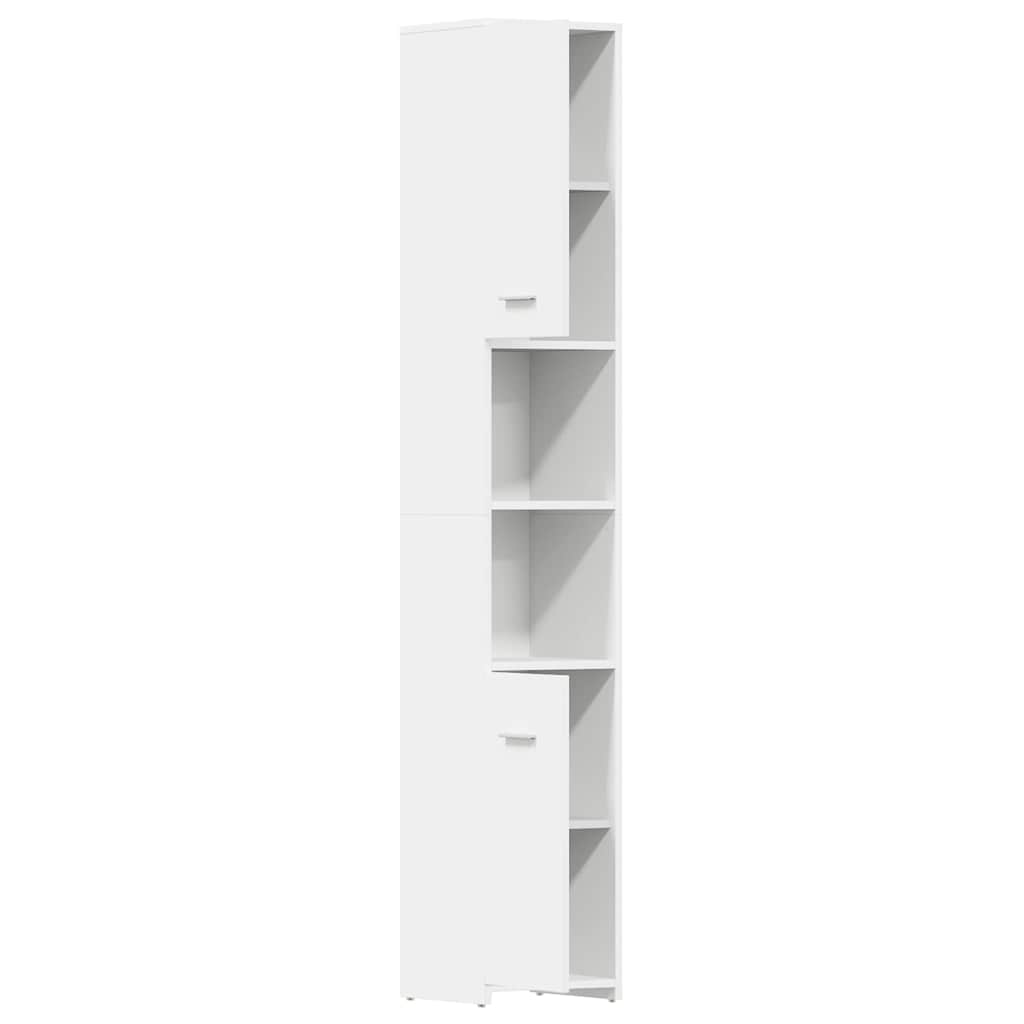 802597 vidaXL Bathroom Cabinet White 30x30x183,5 cm Engineered Wood