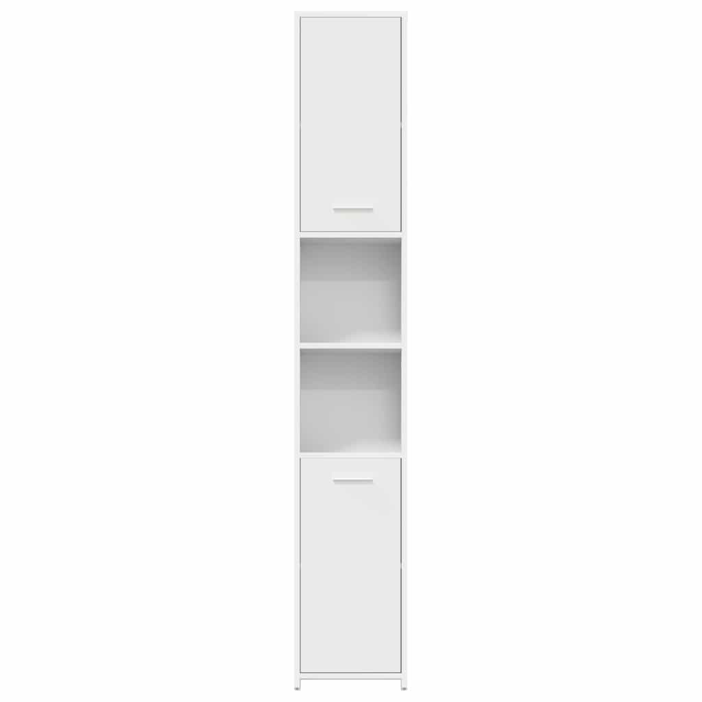 802597 vidaXL Bathroom Cabinet White 30x30x183,5 cm Engineered Wood