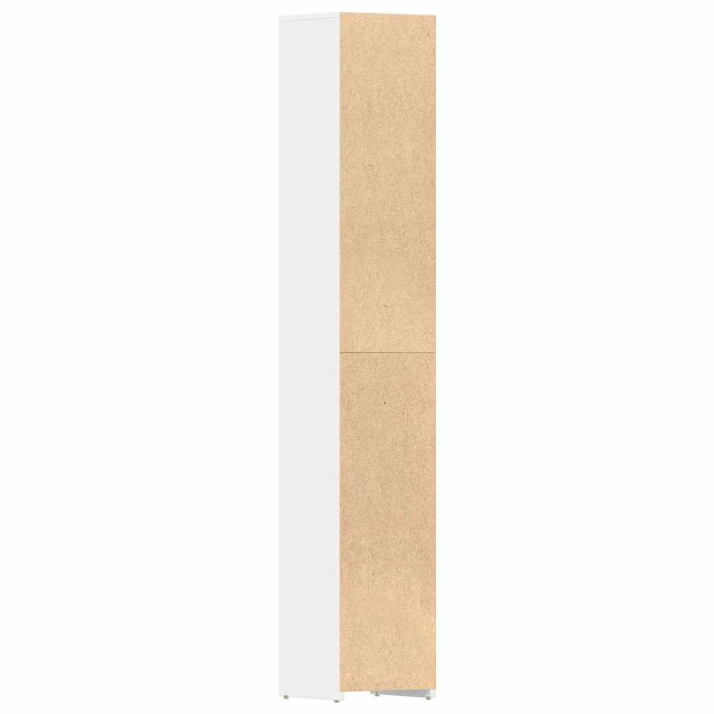 802597 vidaXL Bathroom Cabinet White 30x30x183,5 cm Engineered Wood