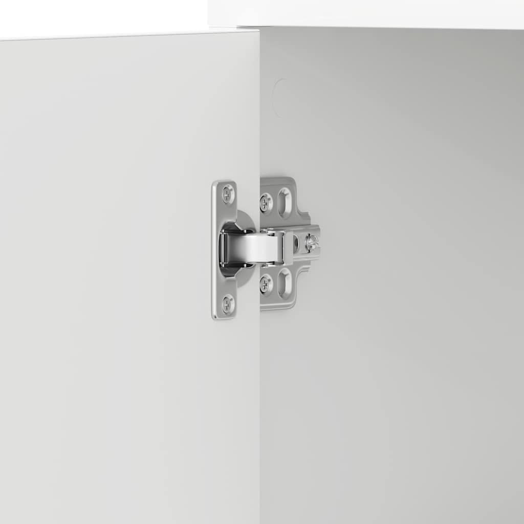 802597 vidaXL Bathroom Cabinet White 30x30x183,5 cm Engineered Wood