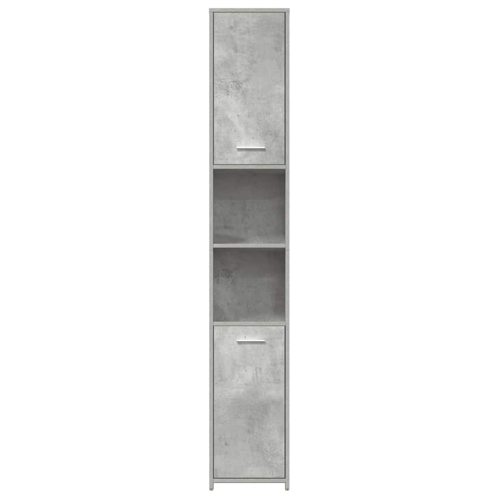 Bathroom Cabinet | Concrete grey | Engineered wood | Tall