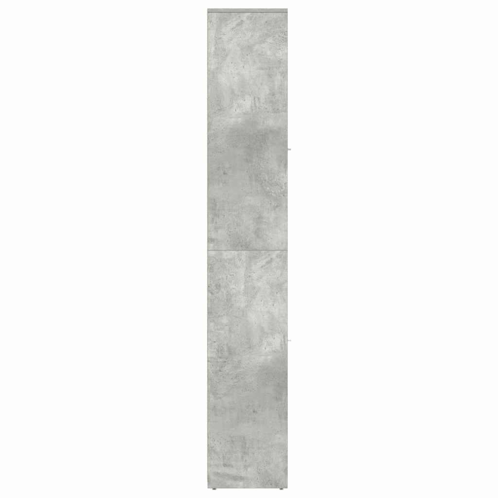 802601 vidaXL Bathroom Cabinet Concrete Grey 30x30x183,5 cm Engineered Wood