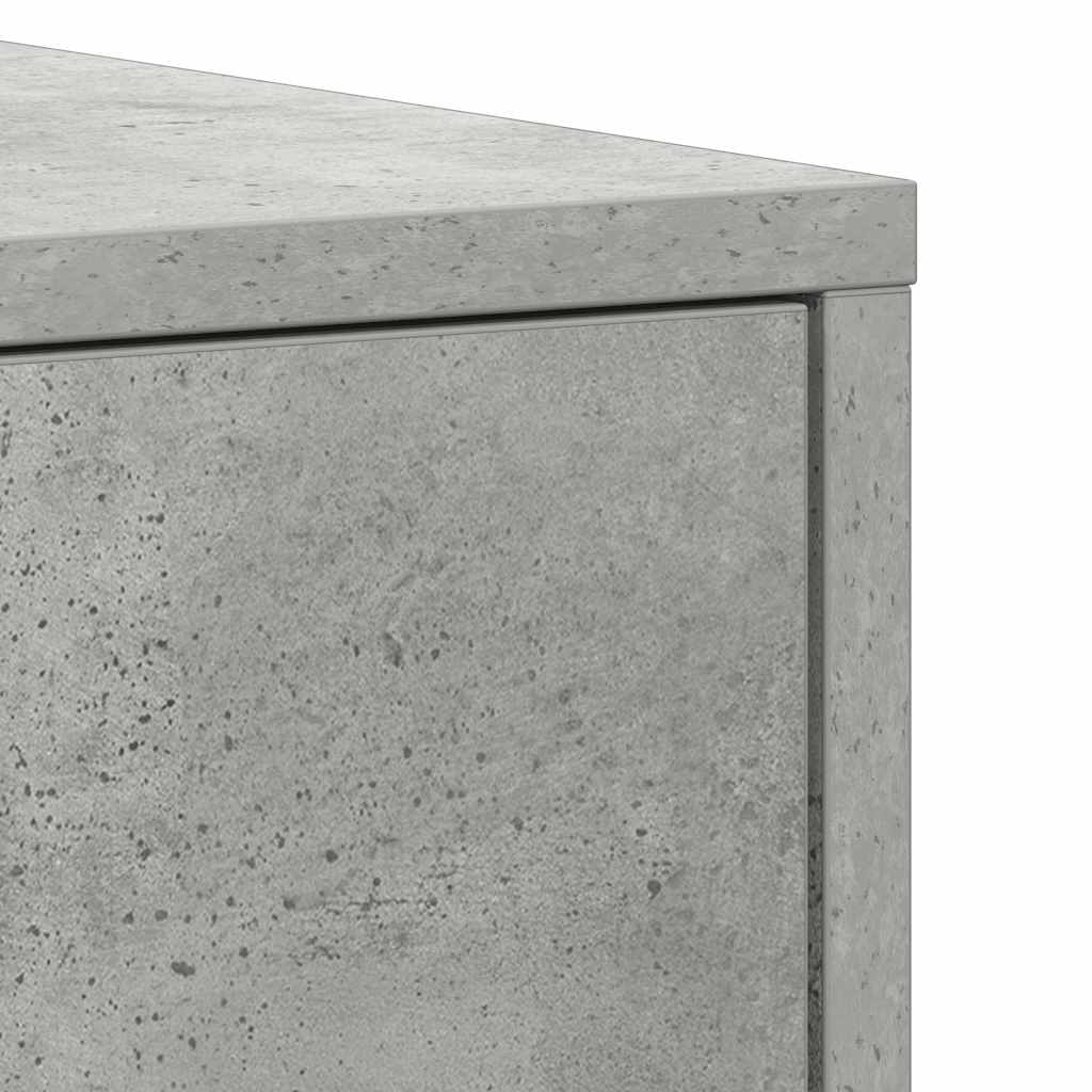 Bathroom Cabinet | Concrete grey | Engineered wood | Tall