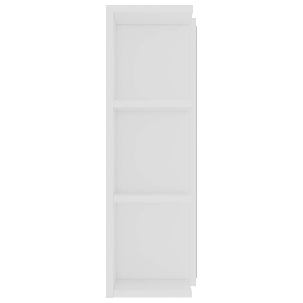 802606 vidaXL Bathroom Mirror Cabinet White 80x20,5x64 cm Engineered Wood
