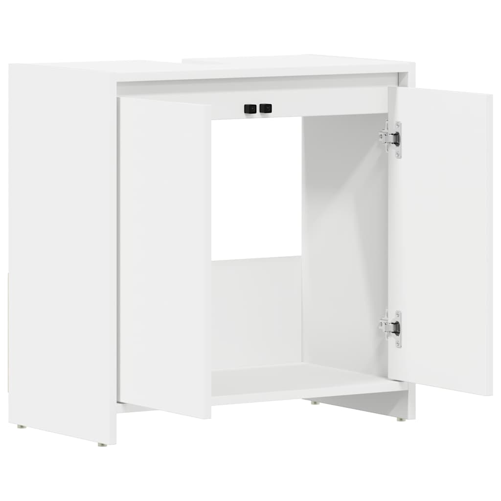 Bathroom Cabinet White 60x33x60 cm Engineered Wood