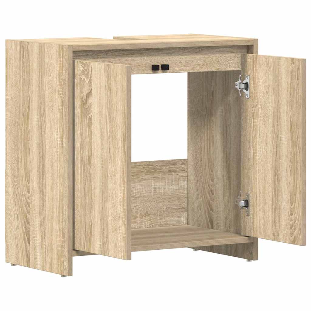 Bathroom Cabinet Sonoma Oak 60x33x60 cm Engineered Wood