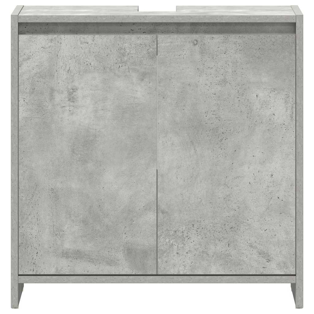 Bathroom Cabinet Concrete Grey 60x33x60 cm Engineered Wood