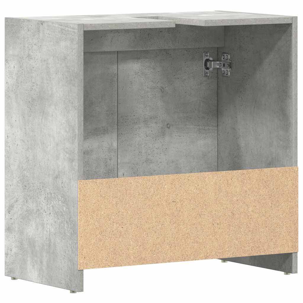 Bathroom Cabinet Concrete Grey 60x33x60 cm Engineered Wood