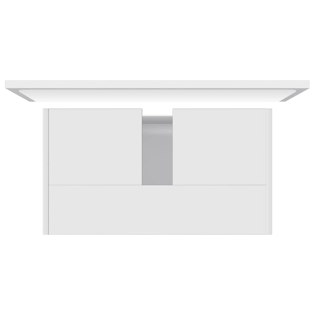 802651 vidaXL Bathroom Furniture Set White Engineered Wood
