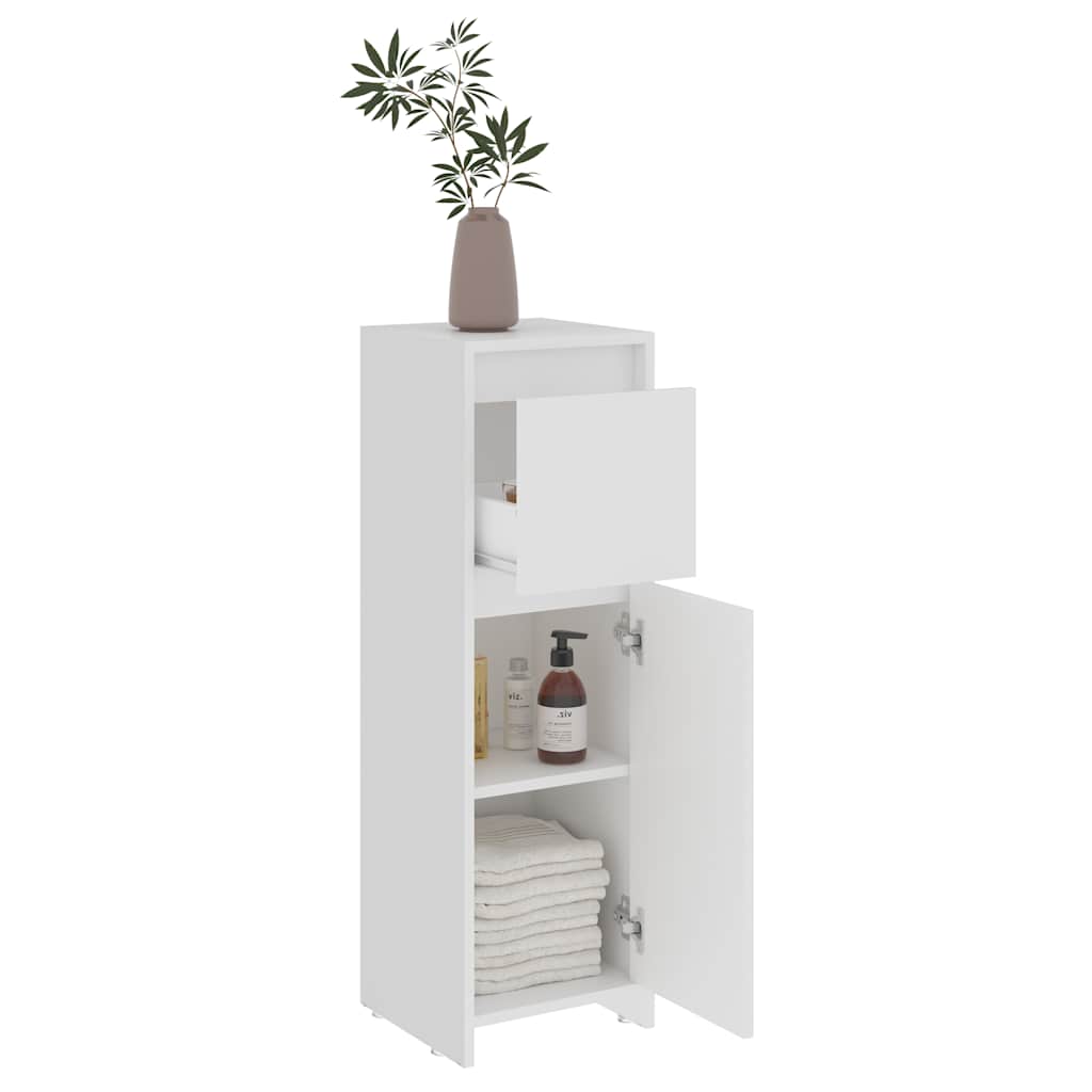 802660 vidaXL Bathroom Cabinet White 30x30x95 cm Engineered Wood