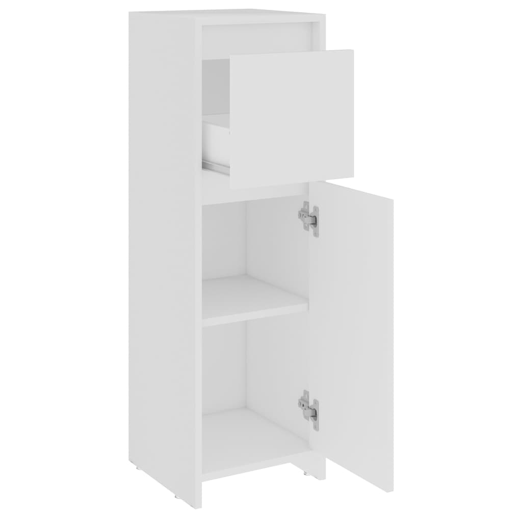 802660 vidaXL Bathroom Cabinet White 30x30x95 cm Engineered Wood