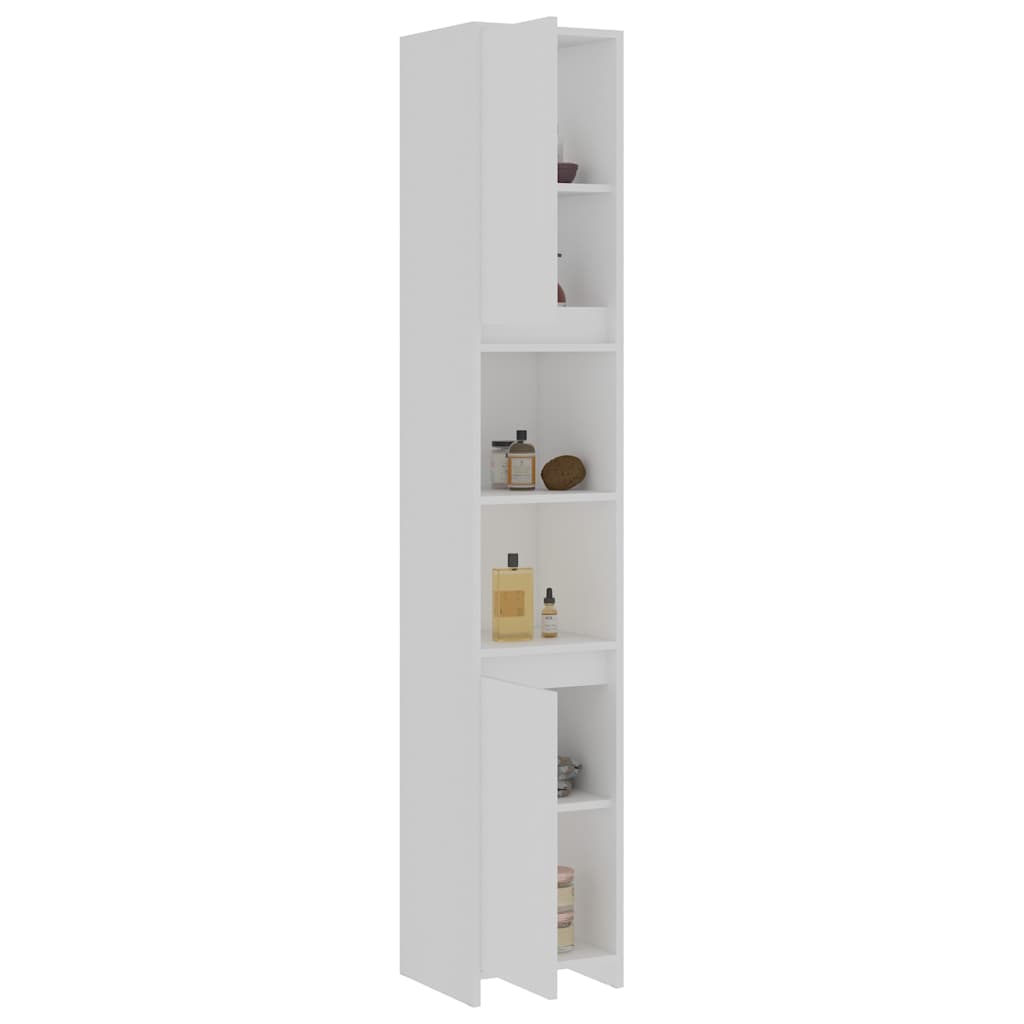 802669 vidaXL Bathroom Cabinet White 30x30x183,5 cm Engineered Wood