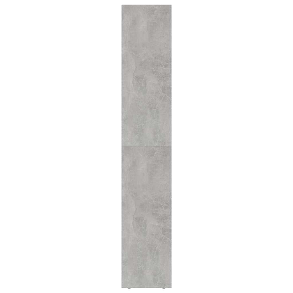 802871 vidaXL Book Cabinet Concrete Grey 36x30x171 cm Engineered Wood