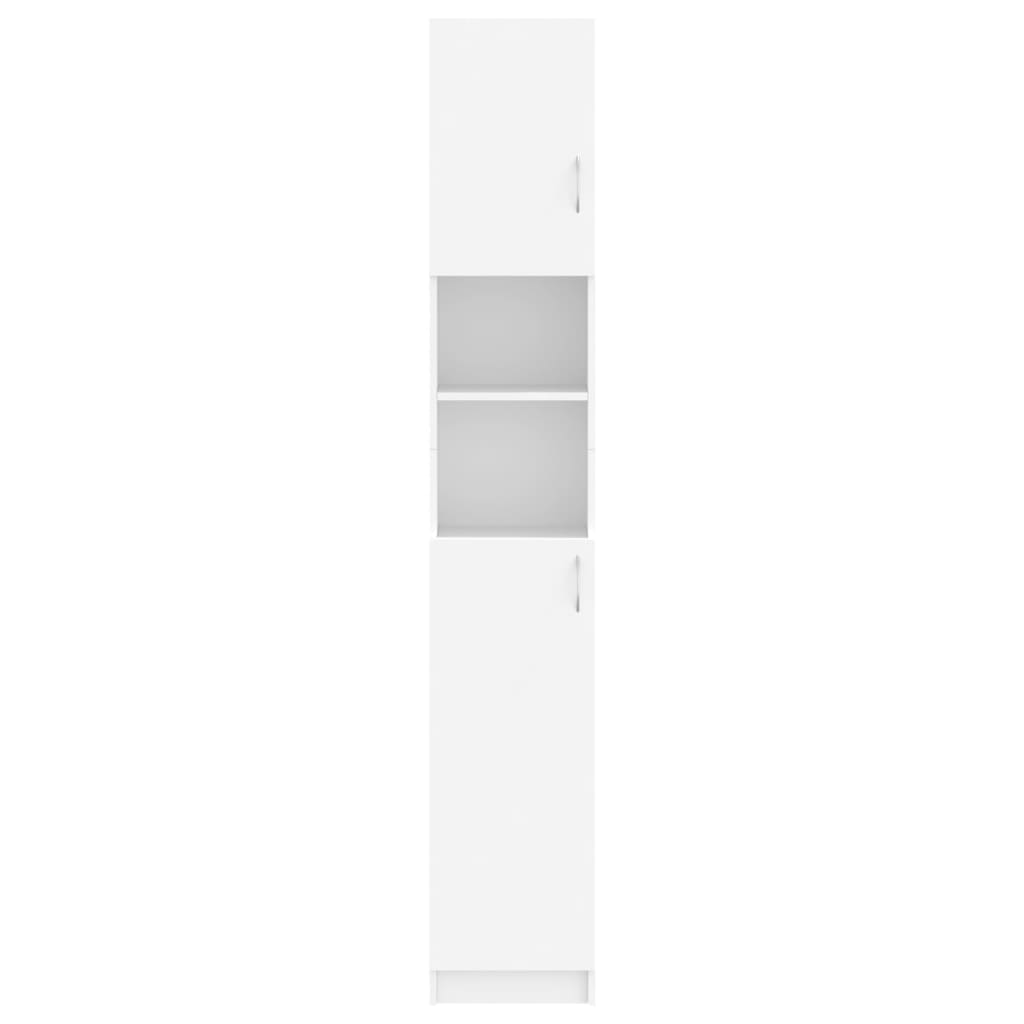 vidaXL Bathroom Cabinet White 32x25.5x190 cm Engineered Wood