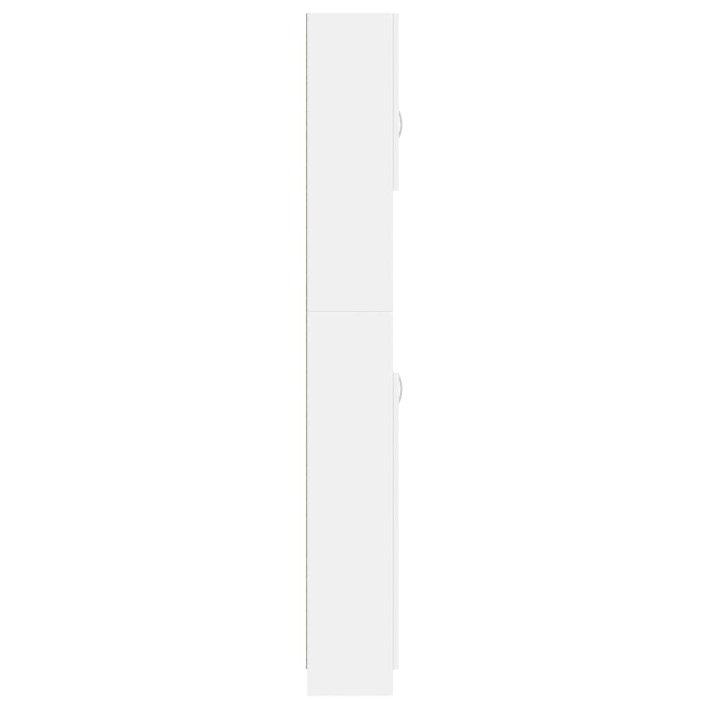 802876 vidaXL Bathroom Cabinet White 32x25,5x190 cm Engineered Wood
