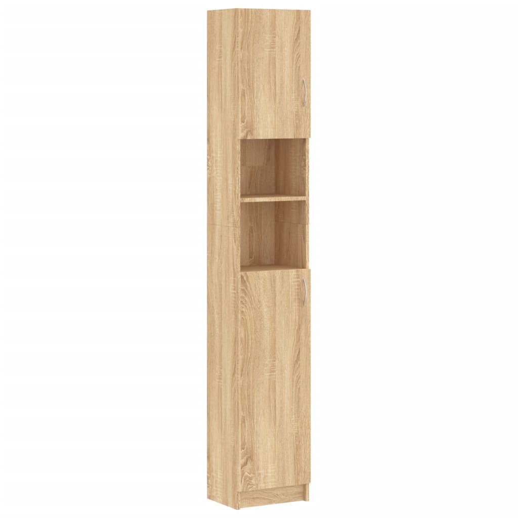 Badkamermeubel Sonoma Eiken 32x25,5x190 cm Engineered Wood