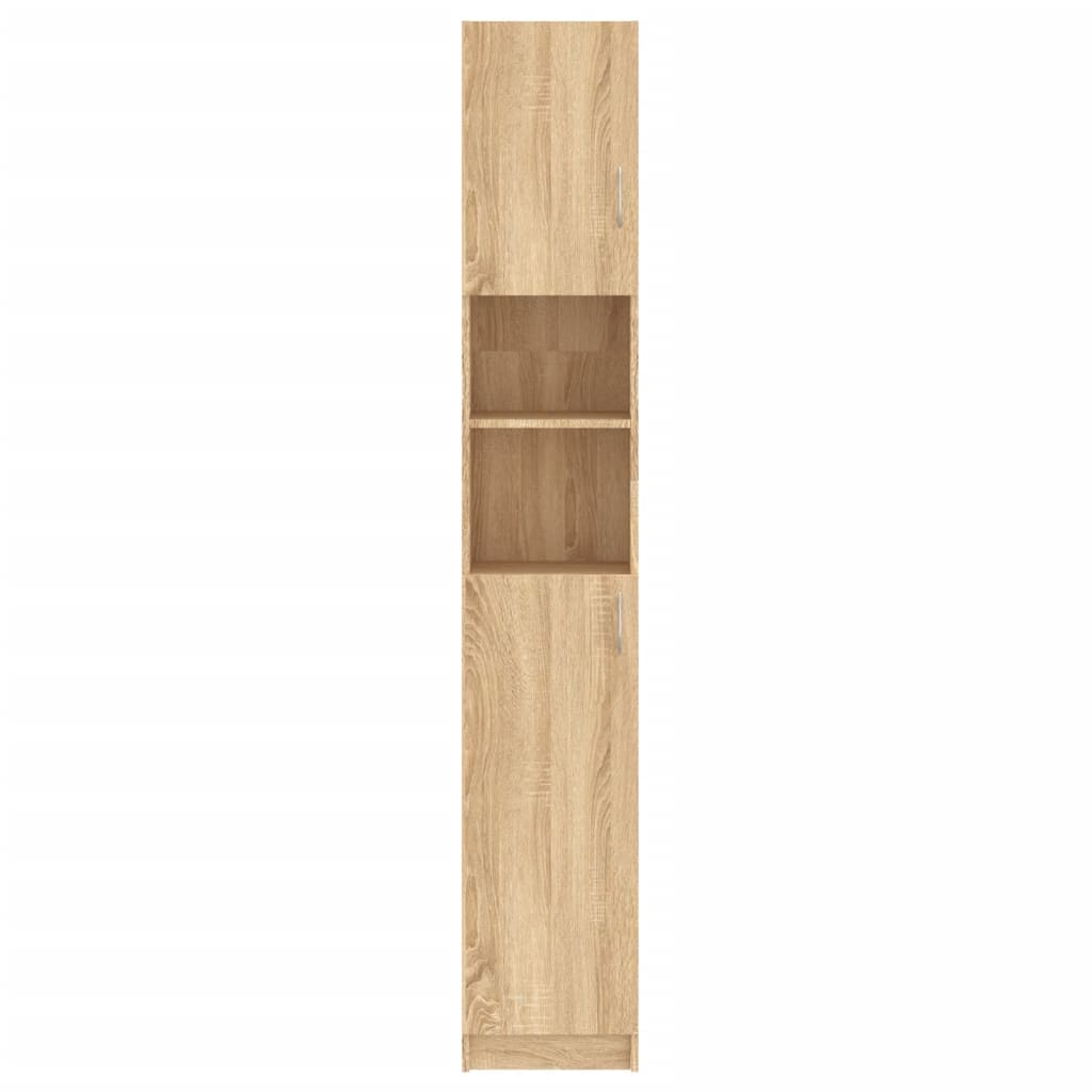 Badkamermeubel Sonoma Eiken 32x25,5x190 cm Engineered Wood