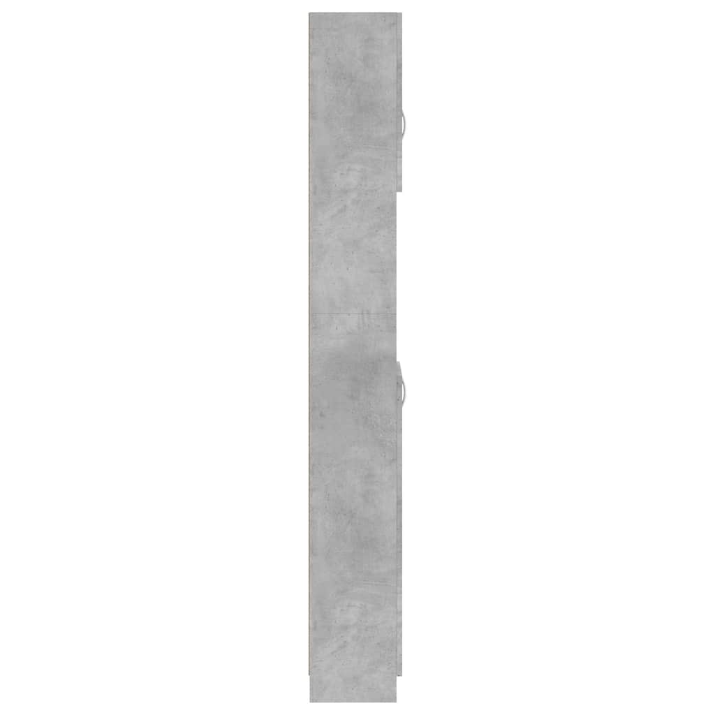 802880 vidaXL Bathroom Cabinet Concrete Grey 32x25,5x190 cm Engineered Wood